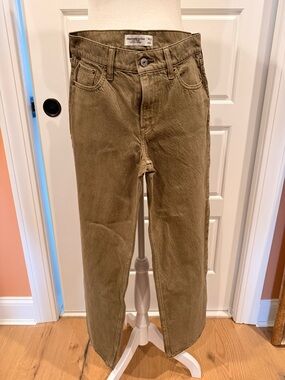 Abercrombie Olive-Tan Low Rise Ultra Loose